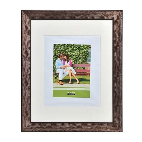 16x20 brown picture frame|black frame matted to 16x20.